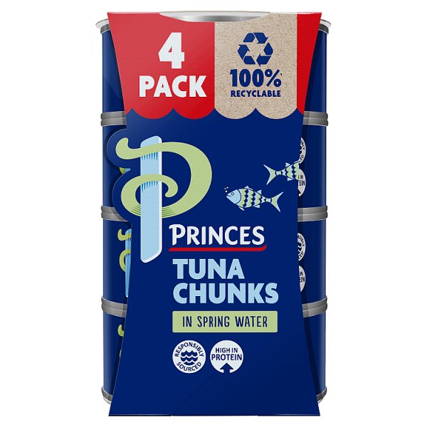 Princes Tuna Chunks in Spring Water 4x145g