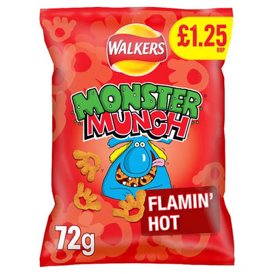 Walkers Monster Munch Flamin Hot 72g