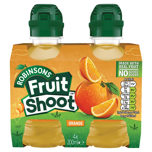 Robinsons Fruit Shoot Orange NAS 4x200ml - DesiMe