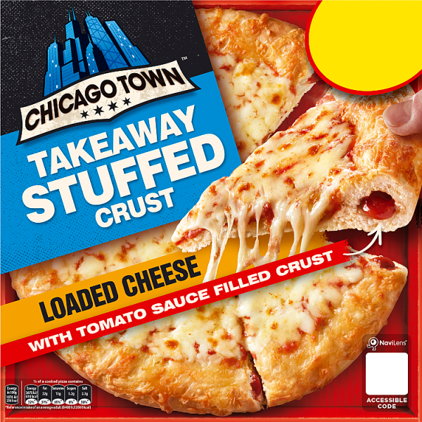 Chicago Town Takeaway Stuffed Crust Cheese Pizza 480g