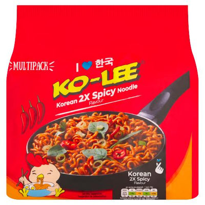 Ko-Lee Korean 2x Spicy Noodles 5 Pack