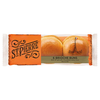 St Pierre 6 Brioche Burger Buns - DesiMe