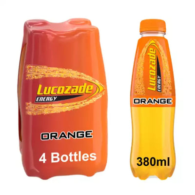Lucozade Energy Drink Orange 4 pack