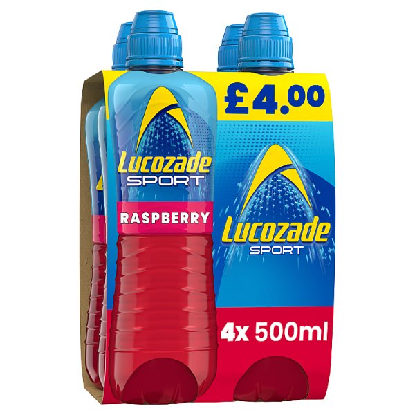 Lucozade Sport Drink Raspberry 4 Pack