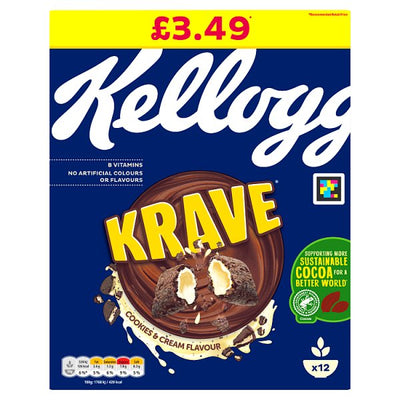 Kellogg's Krave Cookies & Cream 375g