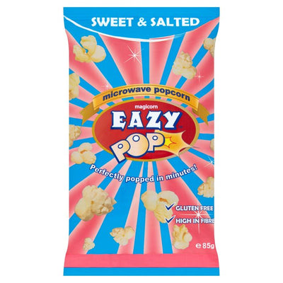 Eazy Pop Sweet and Salted Microwave Pop Corn 85g