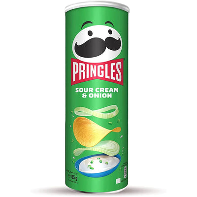 Pringles Sour Cream & Onion Flavour Crisps 165g
