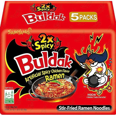 Samyang Buldak Ramen Hot Spicy Chicken Flavour Noodle 5 Pack