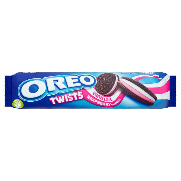 Oreo Twists Vanilla & Raspberry 157g - DesiMe