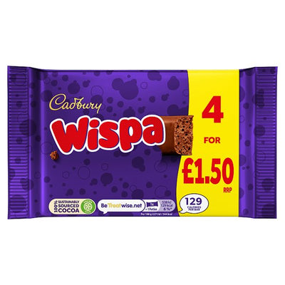 Cadbury Wispa 4 Pack