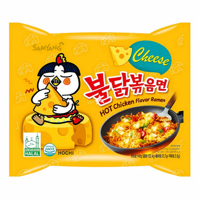 Samyang Buldak Hot Chicken Ramen Noodles Cheese Flavour 1 Pack