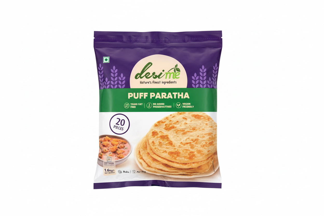DesiMe Puff Paratha 20 Pack 1.6kg
