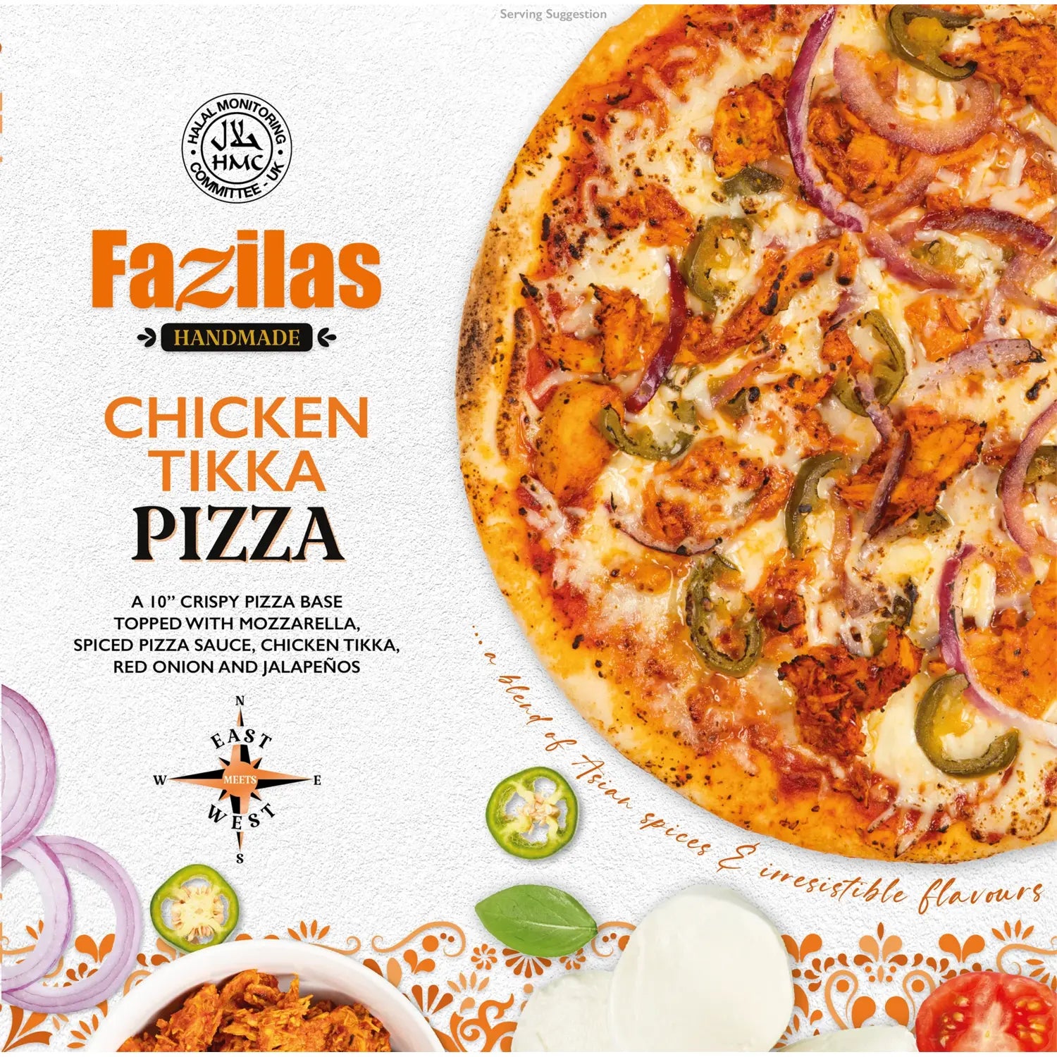 Fazilas Chicken Tikka Pizza 10inch - DesiMe