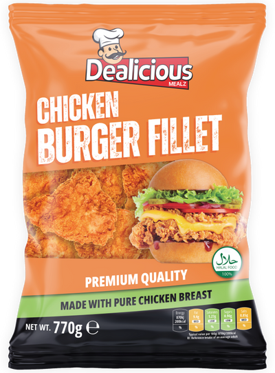 Dealicious Chicken Burger Fillets 770g