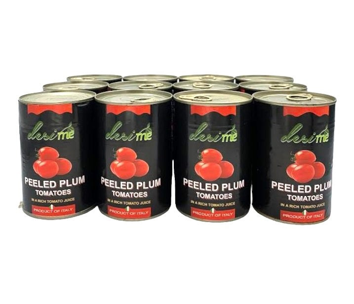 DesiMe Peeled Plum Tomato Case 12x400g - DesiMe