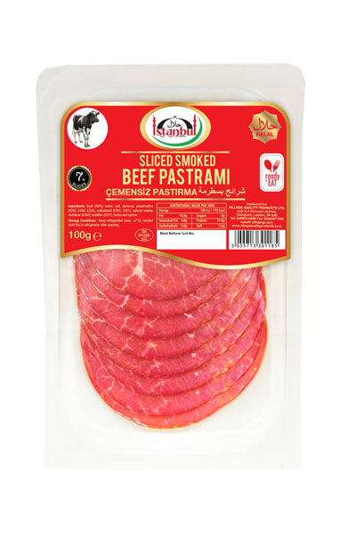 Istanbul Sliced Smoked Beef Pastrami 100g