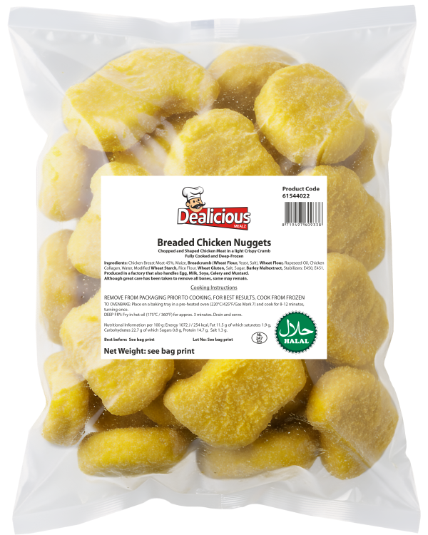 Dealicious Mealz Breaded Chicken Nuggets 680g