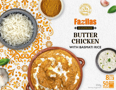 Fazilas Butter Chicken with Basmati Rice 350g - DesiMe