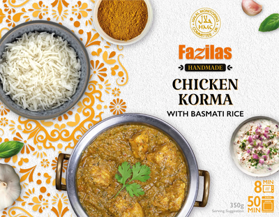 Fazilas Chicken Korma with Basmati Rice 350g - DesiMe