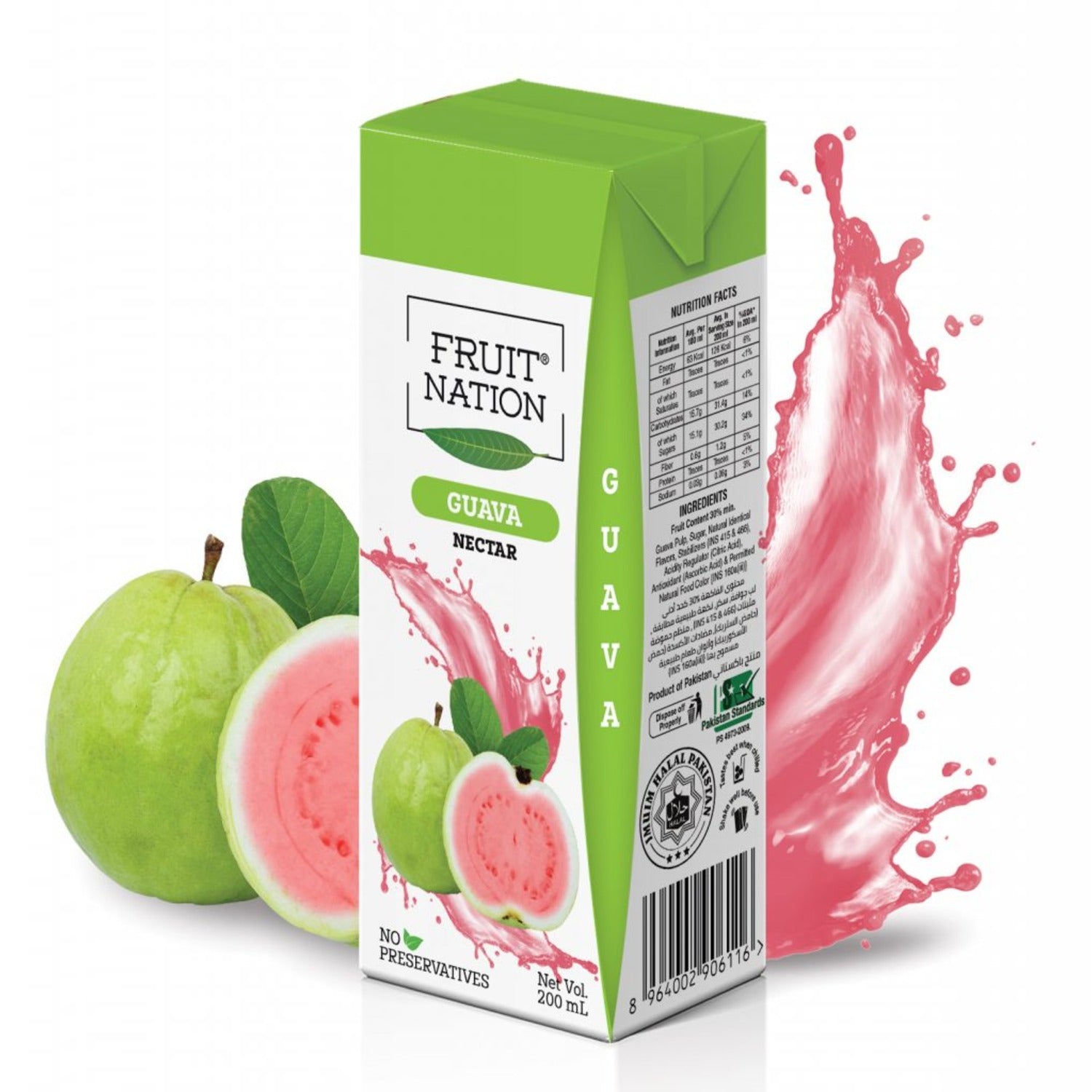 Fruit Nation Guava 6x200ml - DesiMe