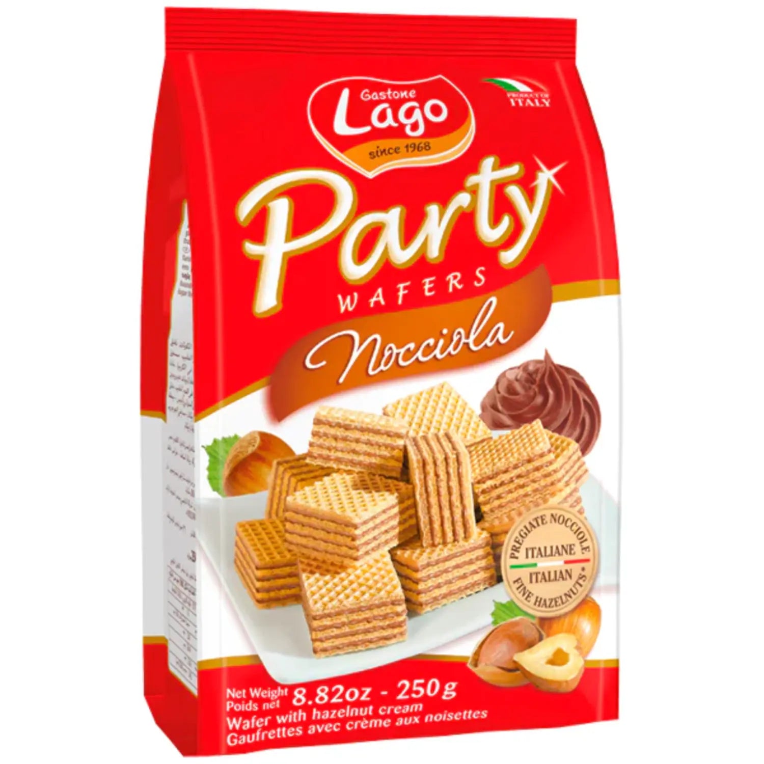 Lago Hazelnut Party Wafers 250g - DesiMe