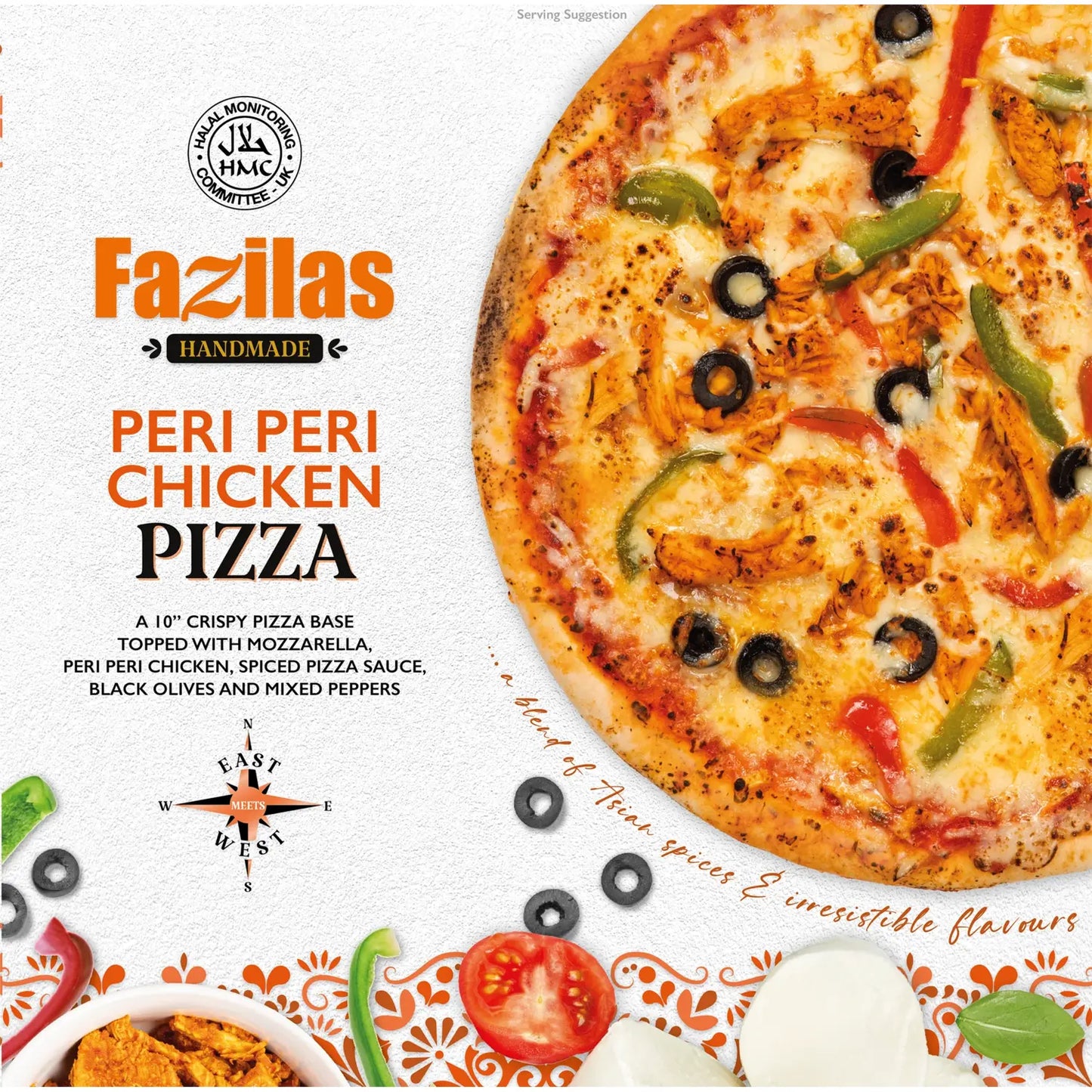 Fazilas Peri Peri Chicken Pizza 10inch - DesiMe