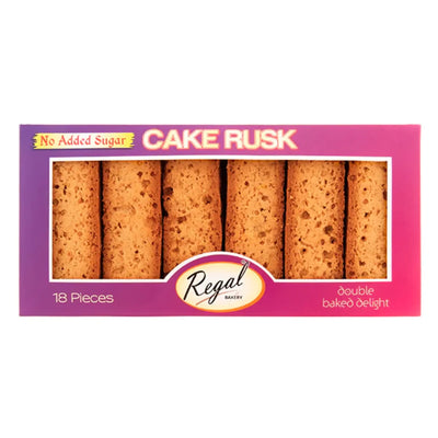 Regal No Added Sugar Cake Rusk 18pc