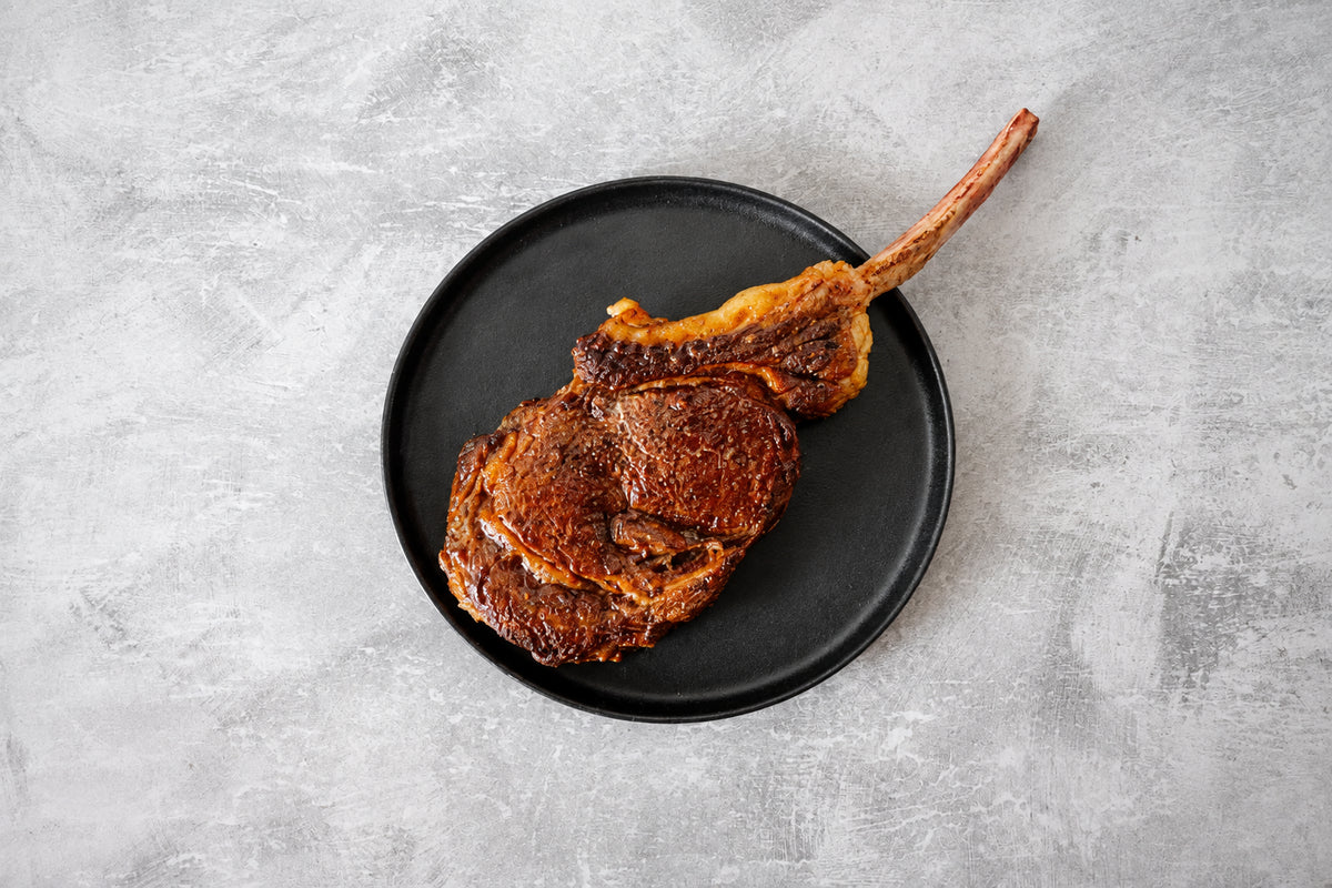 Halal Wagyu Beef Tomahawk Steak BMS 7+ Diamond Graded 1kg-1.3kg
