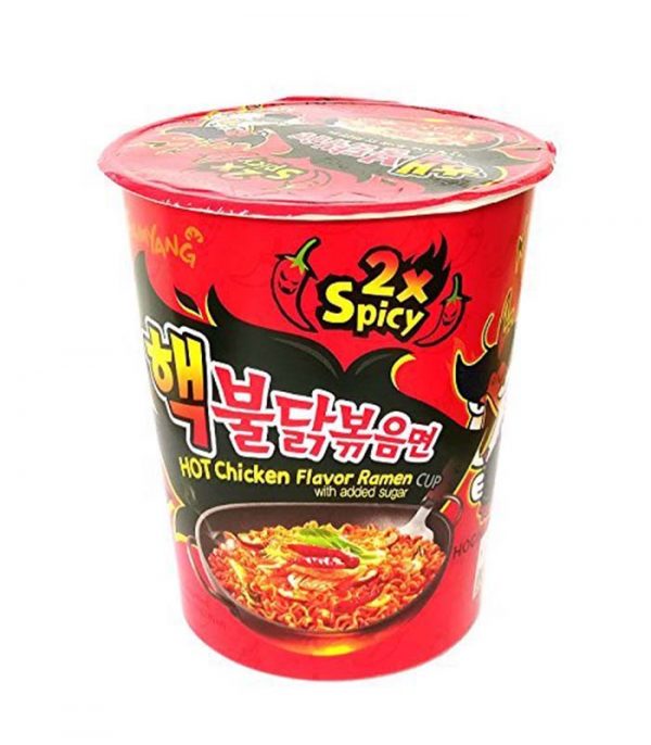 Buldak 2x Spicy Hot Chicken Flavour Ramen (With Added Sugar) 70G