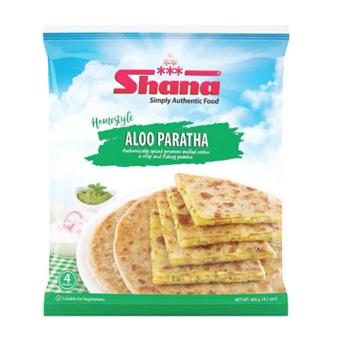 Shana Home Style Aloo Paratha 4pk 400g