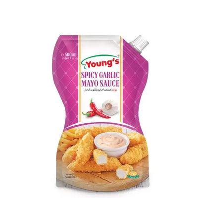 Young's Spicy Garlic Mayo Sauce 500ml