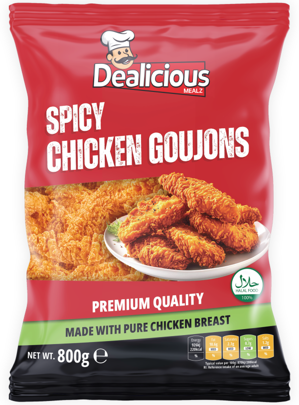 Dealicious Spicy Chicken Goujons 800g