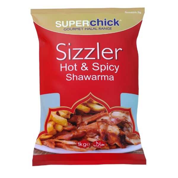 Superchick Sizzler Hot & Spicy Shawarma 1kg - DesiMe