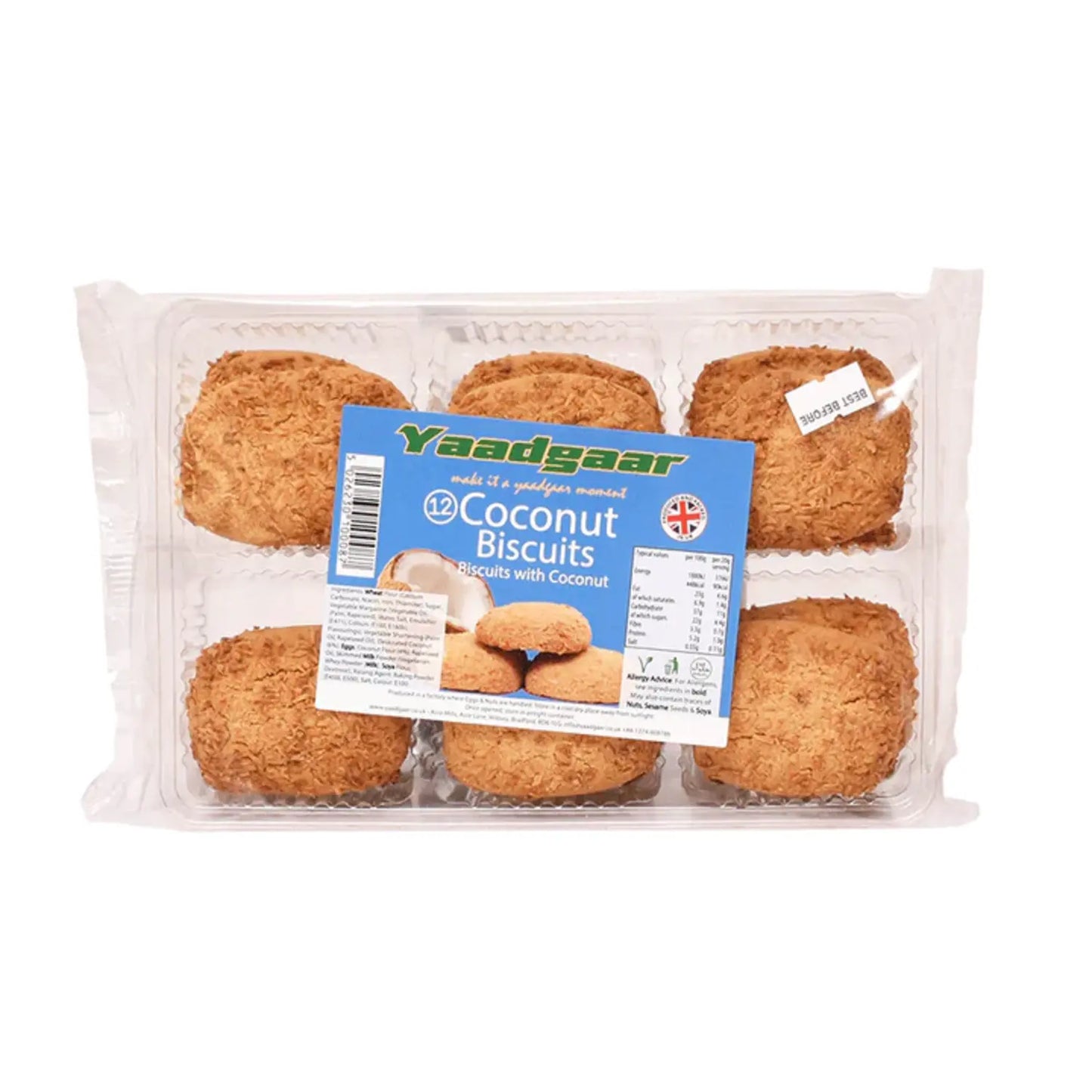 Yaadgaar 12 Coconut Biscuit 200g - DesiMe