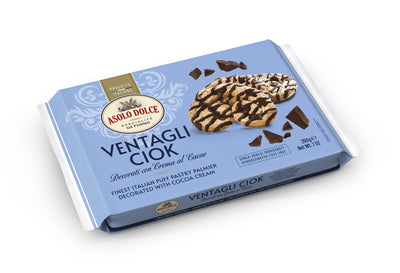 Asolo Dolce Ventagli Ciok Pastry Palm Biscuit with Cocoa Cream 200g