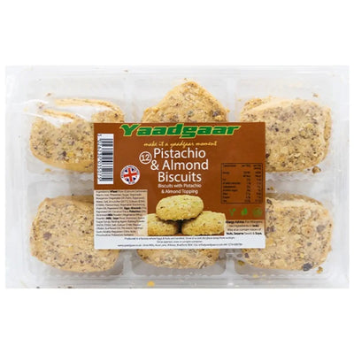 Yaadgaar 12 Pistachio & Almond Biscuits 200g - DesiMe