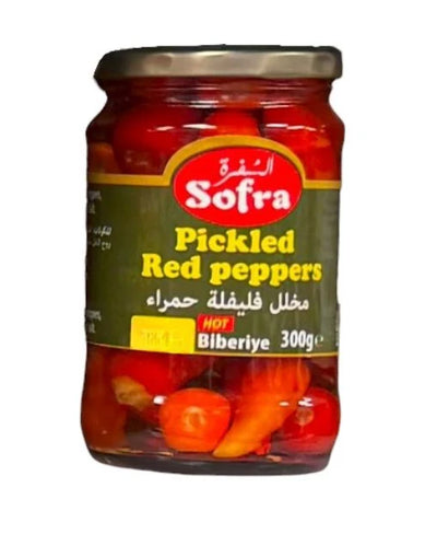 Sofra Pickled Red Peppers (Hot) 300g - DesiMe