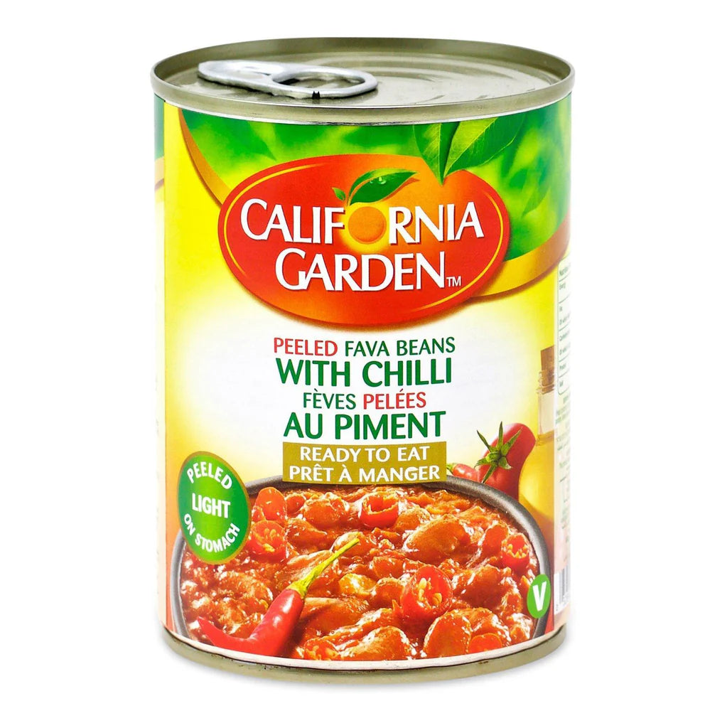 California Gardens Peeled Fava Beans with Chilli 400g