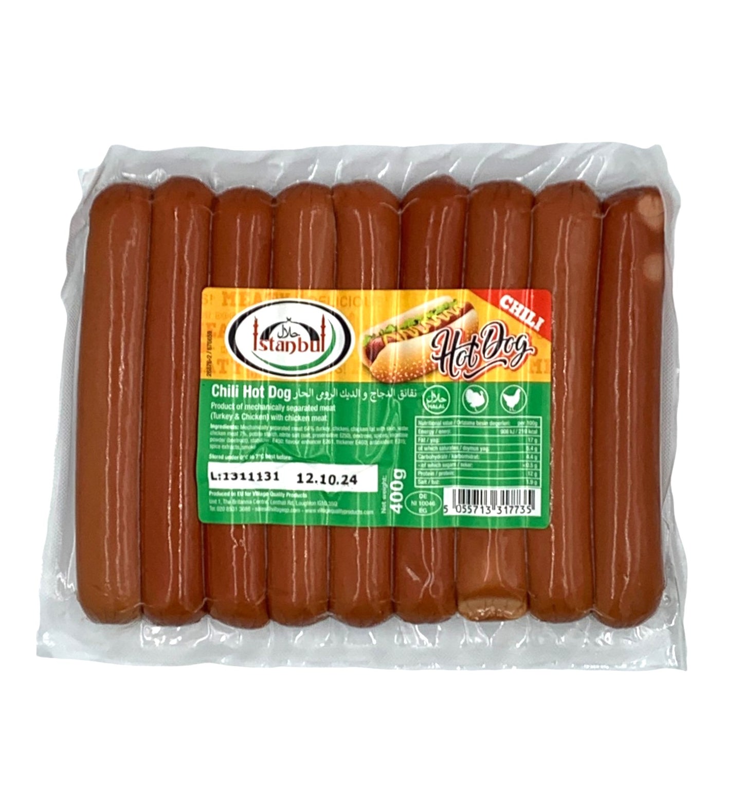 Istanbul Chili Hot Dog 400g