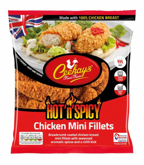 Ceekays Hot 'N' Spicy Chicken Mini Fillets 500g - DesiMe