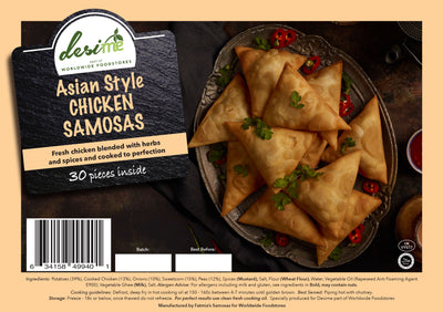 DesiMe 15 Asian Style Chicken Samosas