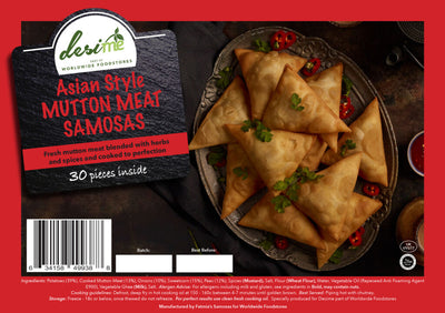 DesiMe 15 Asian Style Mutton Meat Samosas