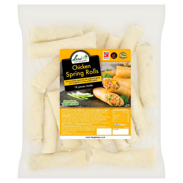 Spring Chick Product DesiMe 18 Chicken Spring Rolls