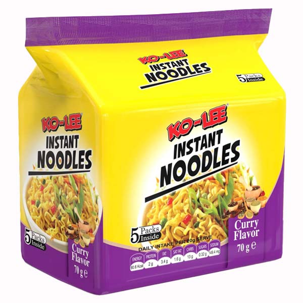 Ko-Lee Curry Flavour Noodles 5pk 350G