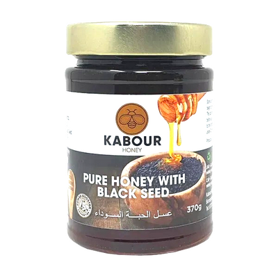 Kabour Pure Honey with Black Seed 385g - DesiMe