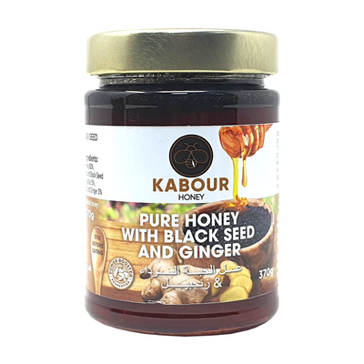 Kabour Pure Honey with Black Seed and Ginger 385g - DesiMe