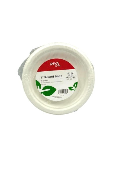 Riya 7" Round Plates 25s