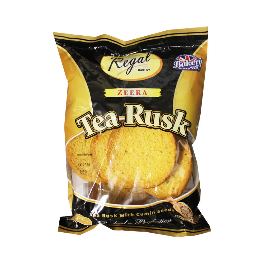 Yellow Color Tea Rusk Regal Zeera (Cumin) Tea Rusk 200g – DesiMe