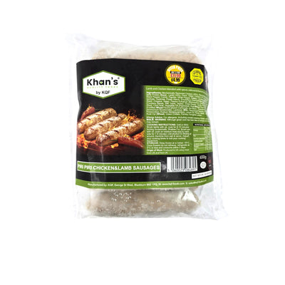 Khan's Piri Piri Chicken and Lamb Sausages