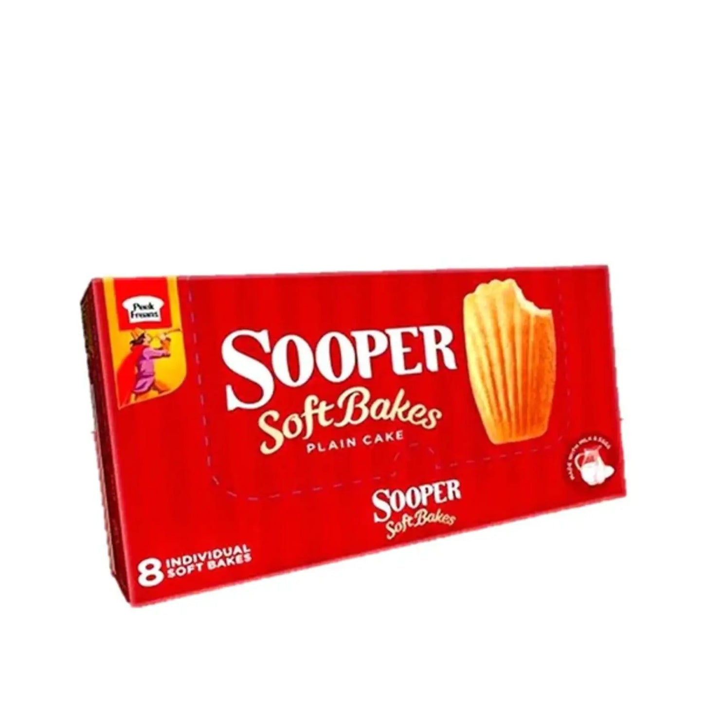 EBM Sooper Soft Bakes Plain Cake 8 Pack